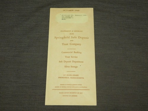 Vintage bank 1948 - vintage, springfield