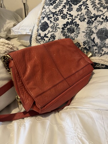 Quality leather red reiss bag - leather,