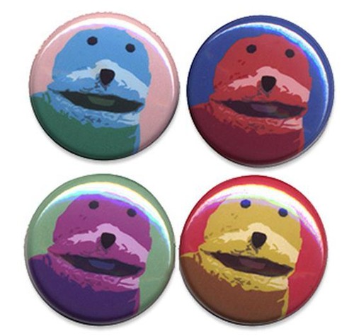 Flat eric warhol badges four - ,
