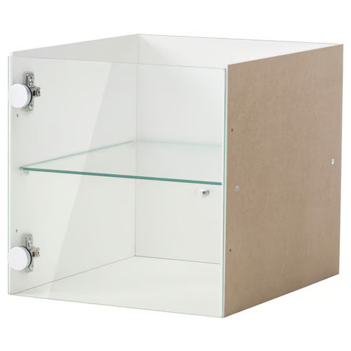 Ikea kallax insert with glass - with,
