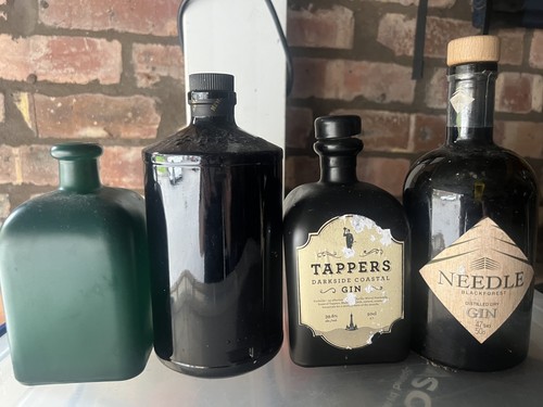 Empty spirit gin bottles - empty, spirit/gin