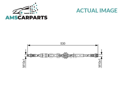 Brake hose line - brake,