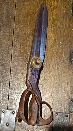 Antique large tailor scissors - antique,