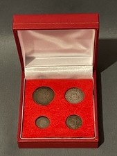 Charles II Maundy Set 1675 Modern Box Charles II first to give Maundy Money