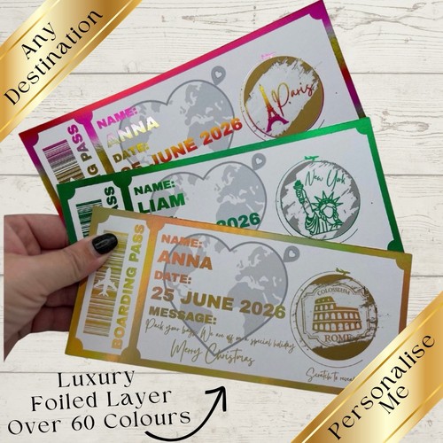 Custom boarding pass ticket - ticket,