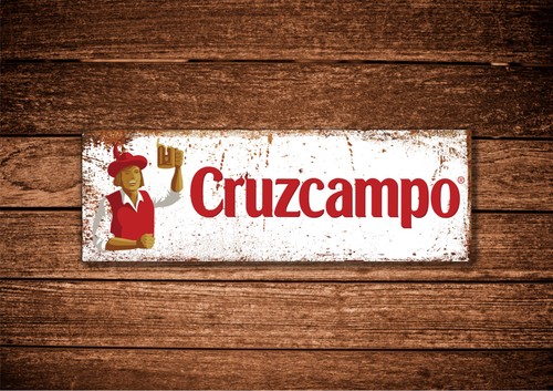 Cruzcampo metal beer - metal,