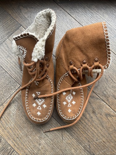 Zara girls brown suede casual - zara,