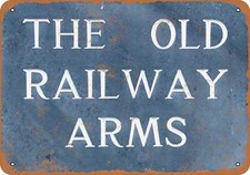 METAL SIGN - The Old Railway