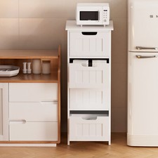 4 Drawer White Storage