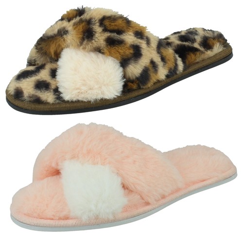 Girls spot fluffy slip on - slip,