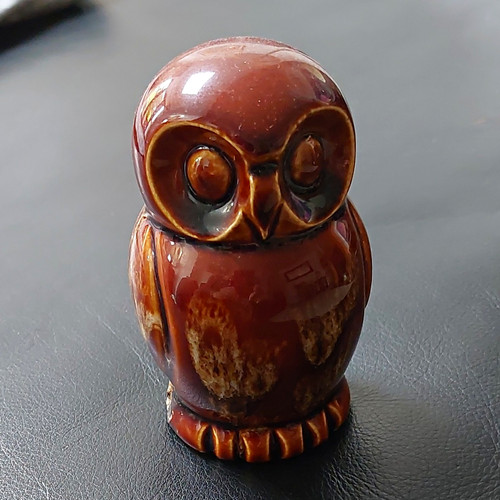 Brown glazed ceramic pottery - glazed,