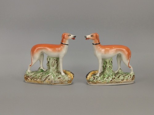 Pair antique staffordshire - pair,