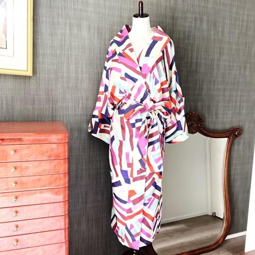 Chanel silk colorful long - long, coat