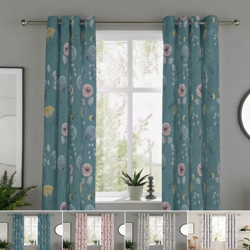 Floristry eyelet curtains - floristry,