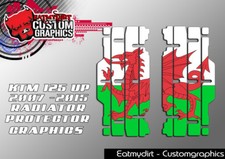 FOR KTM 125cc UP 2007-2015 RAD SLAT LOUVRE PROTECTOR GRAPHICS MOTOCROSS DECALS