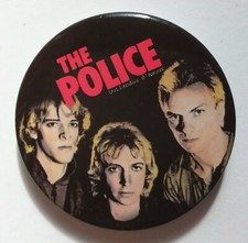 THE POLICE LARGE BUTTON BADGE