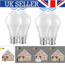 4x B22 PIR Motion Sensor LED Globe Bulb Auto ON/OFF Energy Saving Light 12W