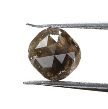 0.49ct Brown color oval shape