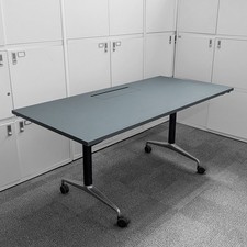 Gresham Telford Flip-Top Meeting Table with Integrated Power & Data Unit, Gre...