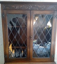 Jaycee carved dark oak china