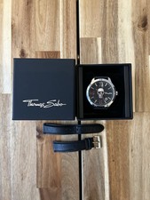THOMAS SABO MEN’S WATCH REBEL ICON SKULL
