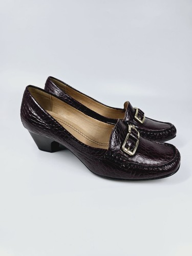 Clarks burgundy court - k,