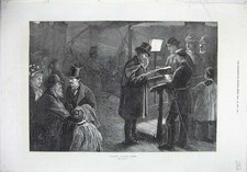Old Antique Print 1871 Fine