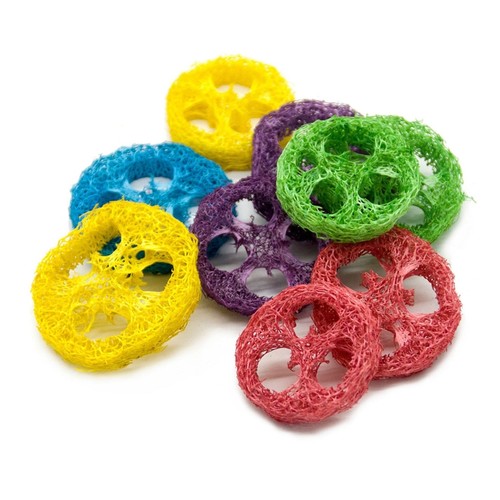 20pcs loofah toys rabbit chew - loofah,