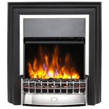 Dimplex Cheriton Deluxe Freestanding Optiflame Electric Fire Chrome Grade C