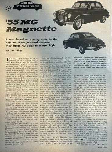 1954 road test - 1954, mg