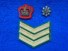 BRITISH MILITARY SMALL LOT OF BULLION & GOLD BRAID STRIPES, PIP & CROWN