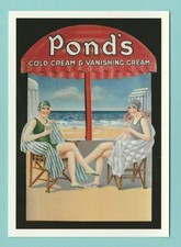 ADVERTISING  -  ROBERT  OPIE  POSTCARD  -  PONDS  COLD  CREAM