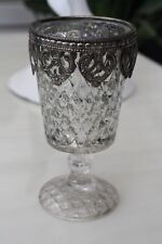 4 x GOBLET SILVER MERCURY GLASS CANDLE TEA LIGHT HOLDERS HARRY POTTER PEWTER 