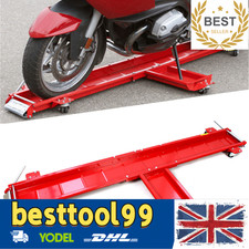 Motorbike Motorcycle Parking Dolly Stand Trolley Skate Garage Mover 567kg Red