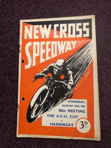 Speedway programme pre - , war