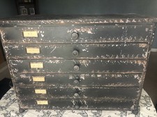Distressed industrial filing cabinet