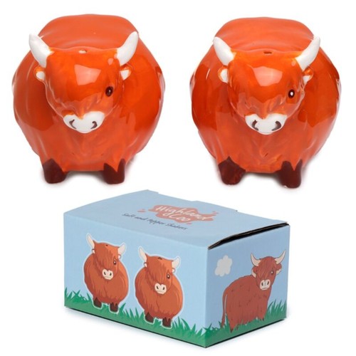 Highland cow set - set, ceramic