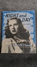Vintage Sheet Music Night and Day - Deanna Durbin Cole Porter