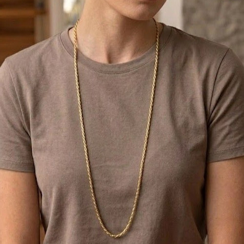 9ct yellow gold - 30, rope