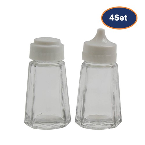 Set clear glass salt - set,
