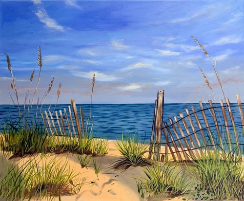 Path the sea oil - path,