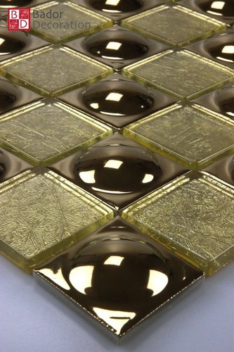 Glass mosaic stainless steel