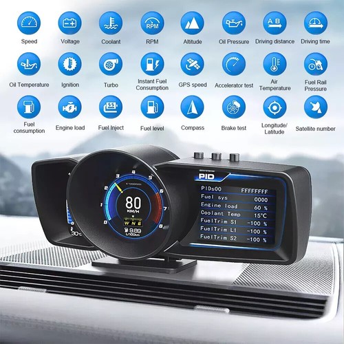 Obd2 gps hud digital smart - obd2,
