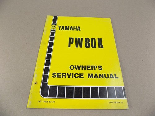 Yamaha owners manuals pw80k - manuals/, /