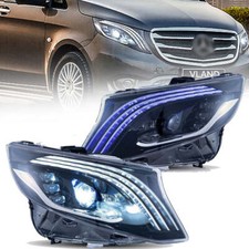 VLAND LED Headlights For 2016-23 Mercedes Benz Metris /Vito W447 Blue Animation
