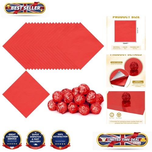 Durable glossy red foil candy - durable,