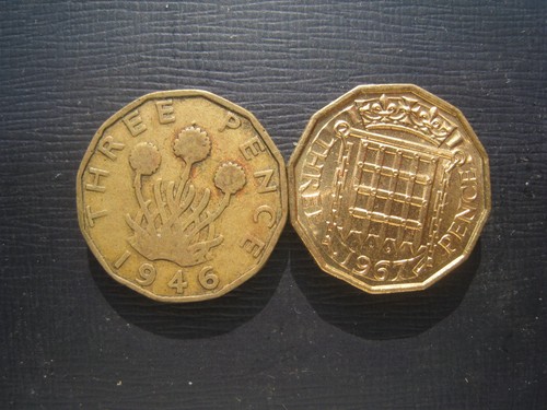 George threepence 1946 - vi,