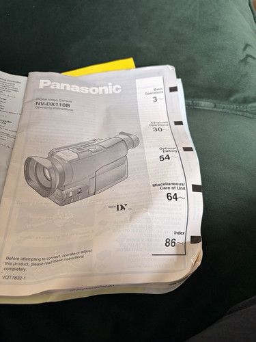Panasonic dx110 minidv - panasonic,