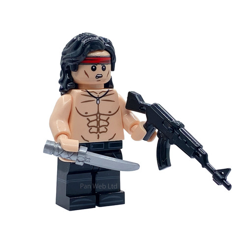 John rambo custom - custom, minifigure