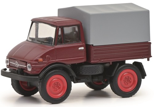 Schuco unimog u406 red - red,